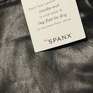 Spanx • Black Faux Leather